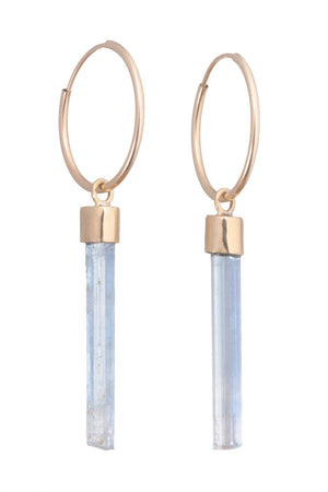 Aquamarine Minerala Hoop