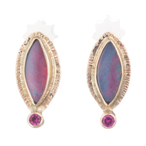 Opal Marquis Studs