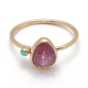 Petit Rose Sapphire Ring