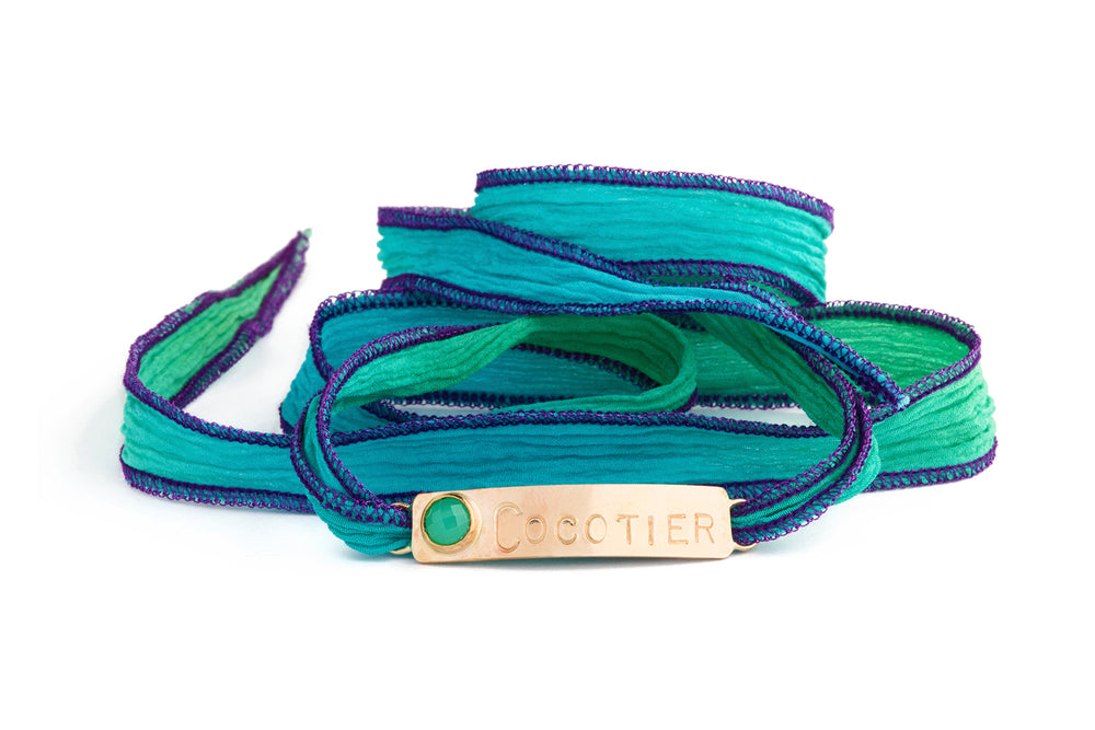 Custom Mer Wrap Silk Bracelet