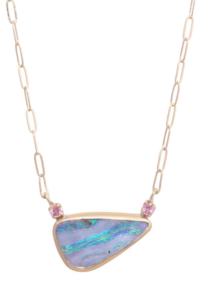 Bliss Pipe Opal Necklace