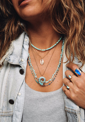 Delta Gemstone Necklace